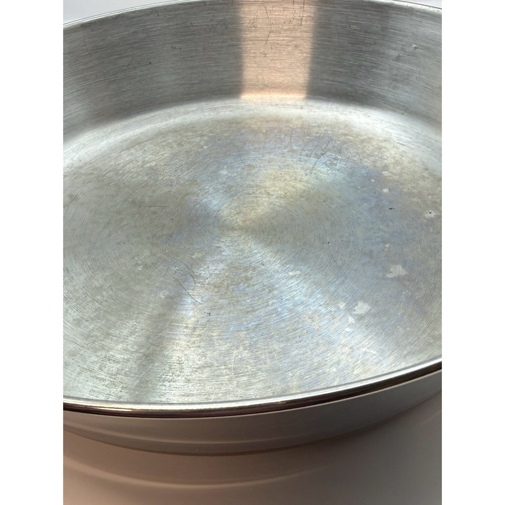 Revere Ware 9" Stainless Steel Clad Cooper Bottom Skillet Frying Pan Vtg - Picture 2 of 7